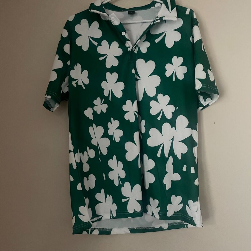 Men’s Shamrock St. Patrick’s Day Costume Shirt